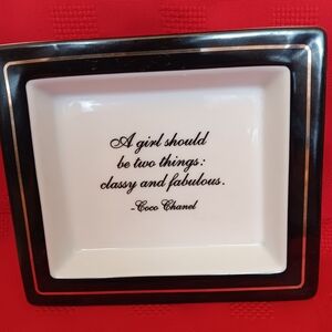Chanel Quote Decorative Tray